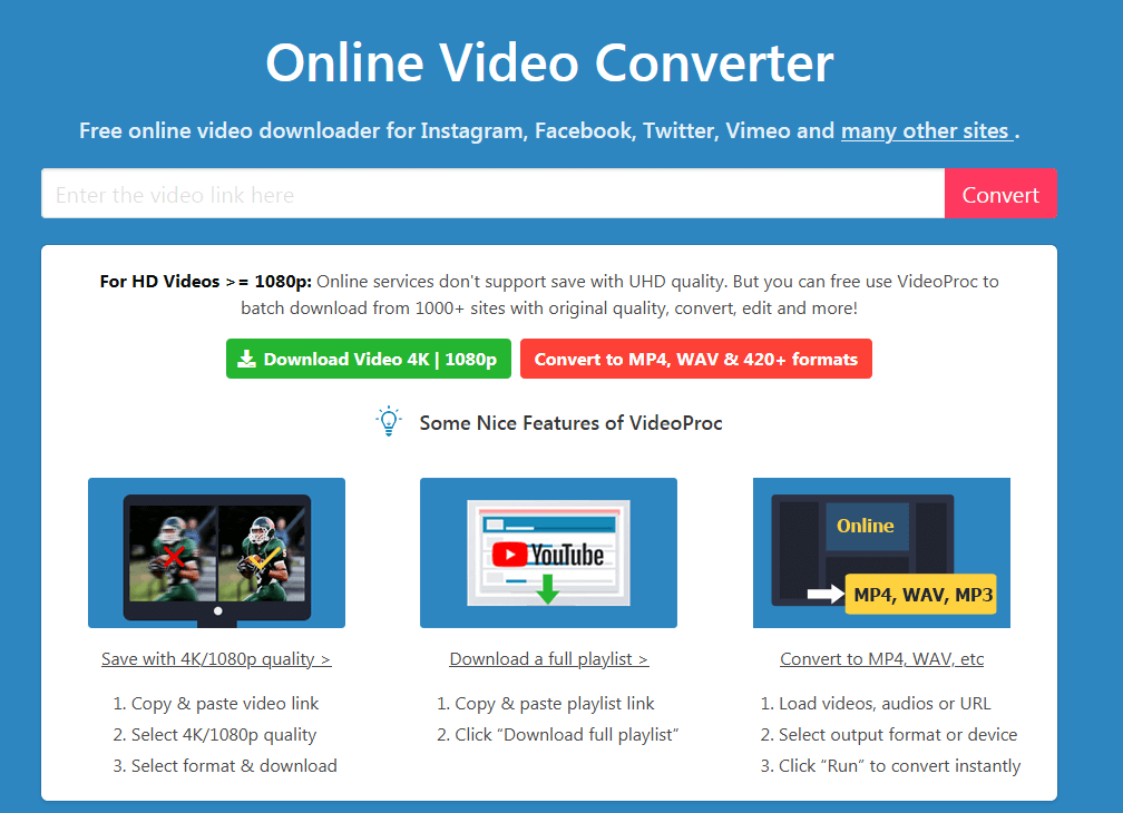 enregistrer et convertir une vidéo Dailymotion en ligne 