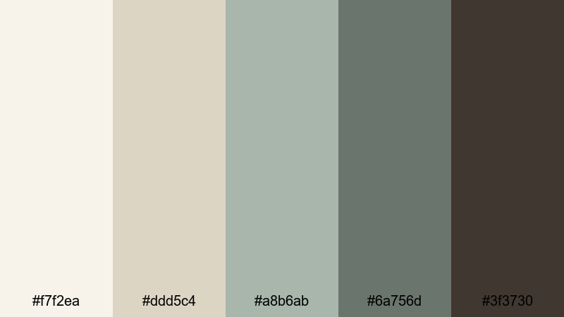 scandi espresso nook coffee shop color palette with hex codes
