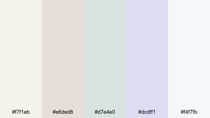 scandi pastel loft pastel color palette with hex codes