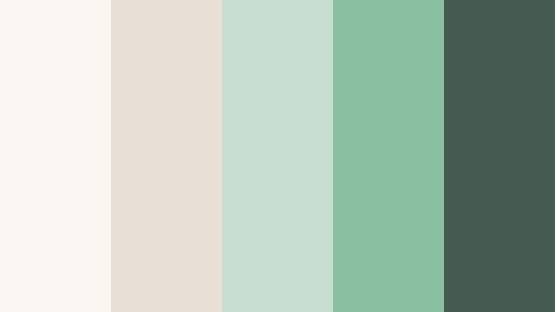 scandi workspace calm mint frost color palette with hex codes