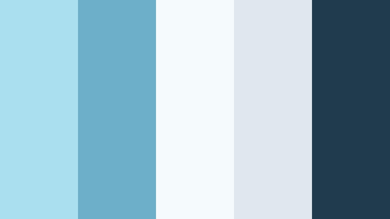 scandinavian airframe arctic blue color palette with hex codes