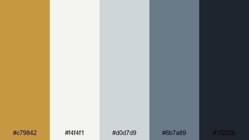 scandinavian brass accent brass color palette with hex codes