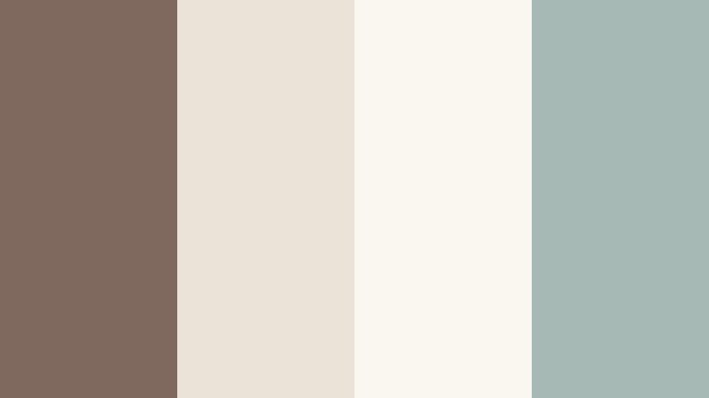 scandinavian calm muddy taupe color palette with hex codes