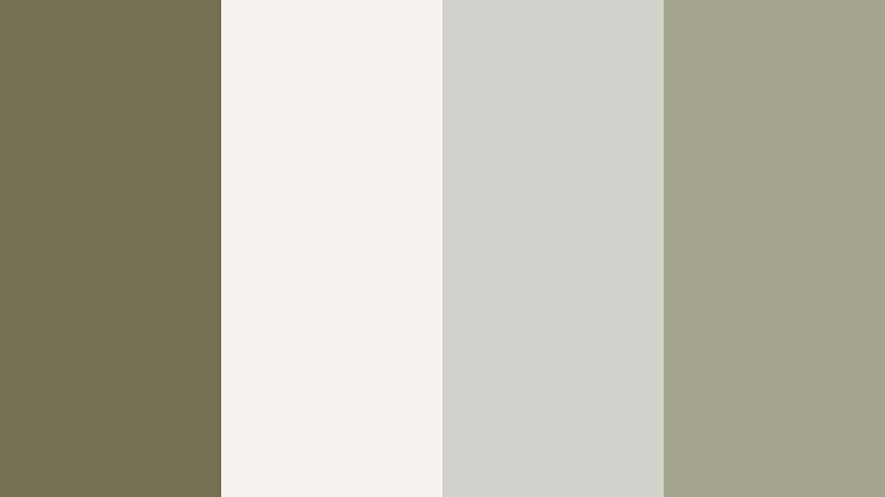 scandinavian clay calm olive clay color palette with hex codes