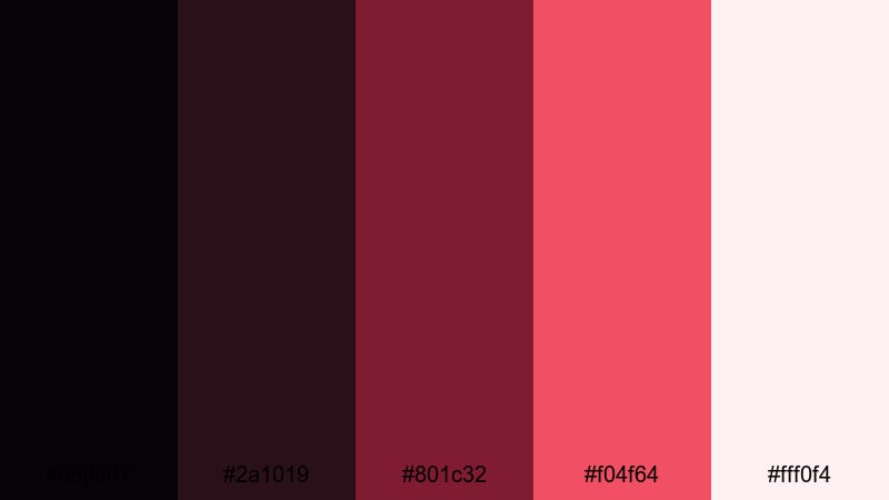 scarlet silk branding black rose color palette with hex codes