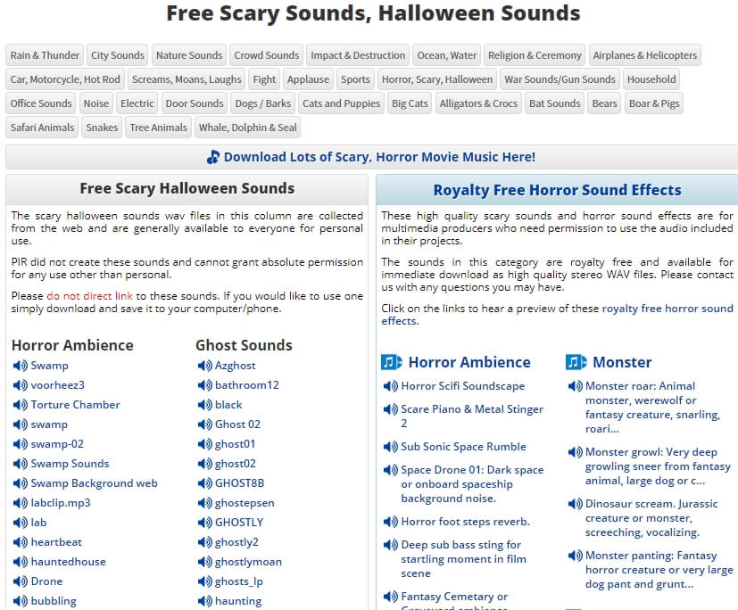 Scary Halloween Sound Effect from Partnersinrhyme 