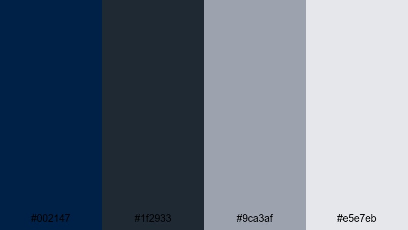 scholarly crest neutrals oxford blue color palette with hex codes