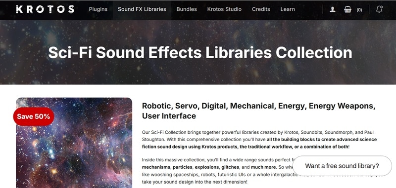krotos scifi sound effects collection