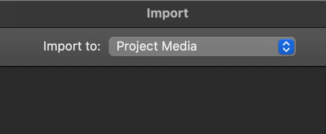 choose recording destination imovie