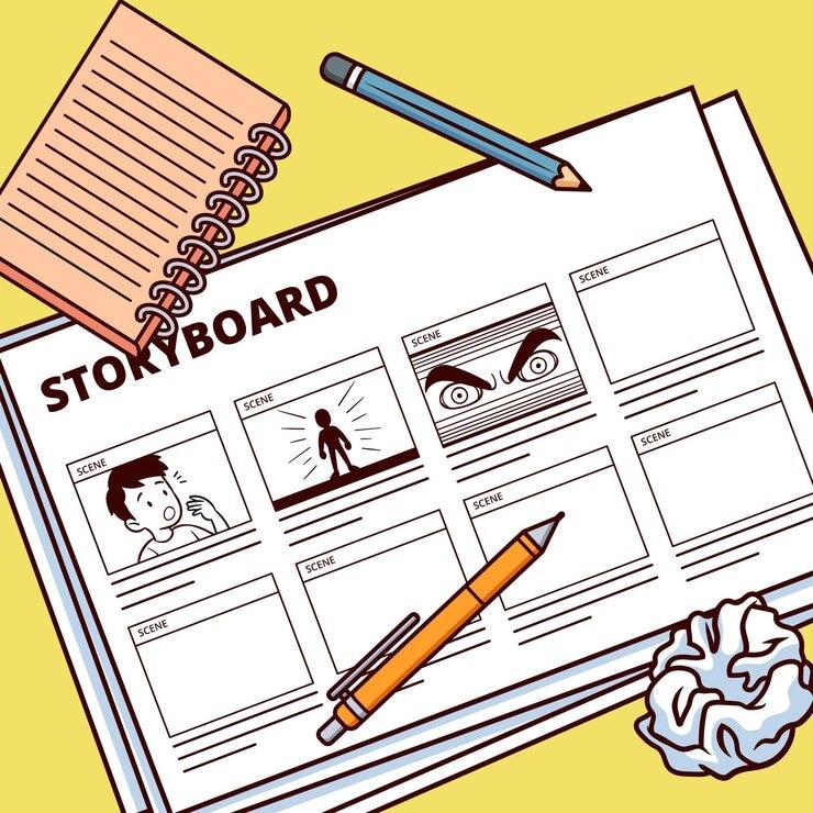 picture of a storyboard