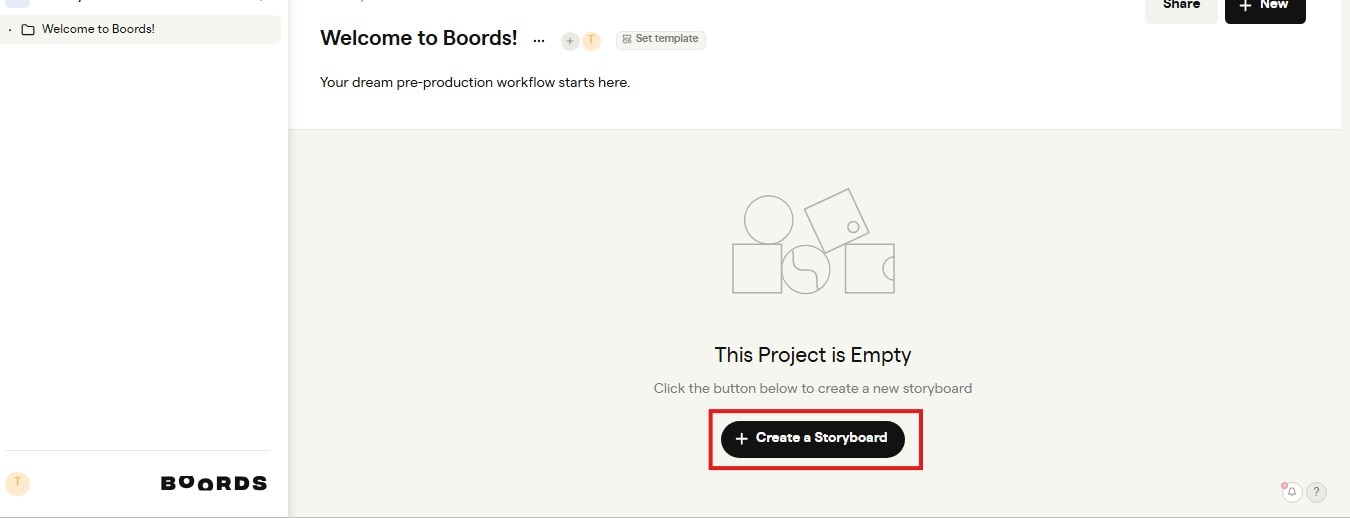 creating a storyboard