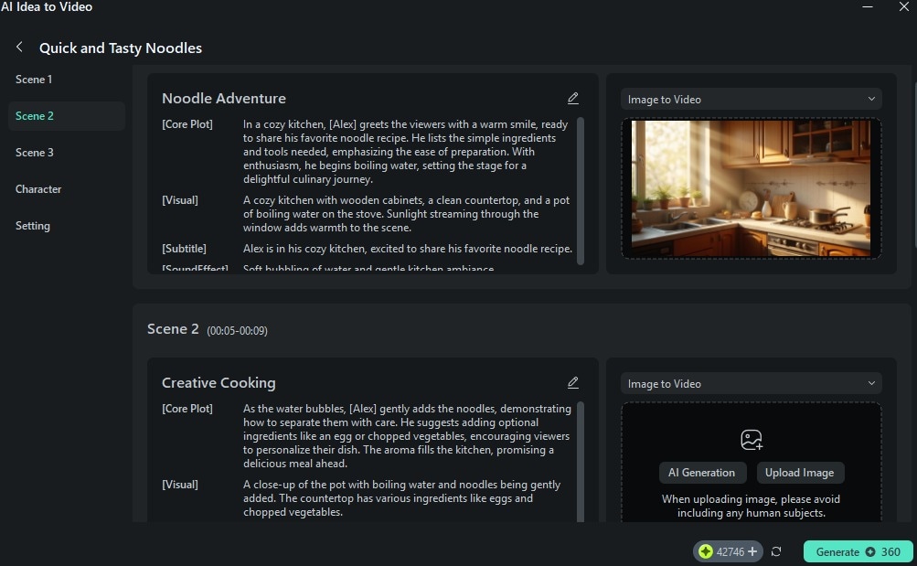 adding images to storyboard