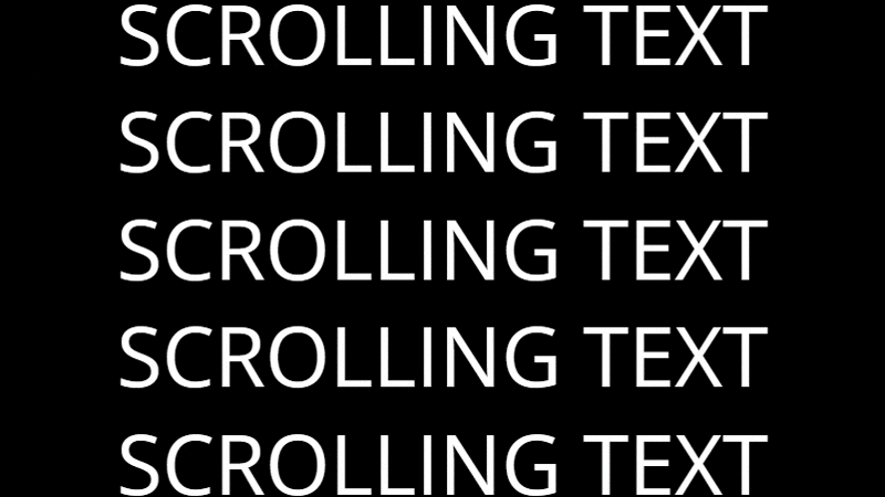 scrolling text gif cover image