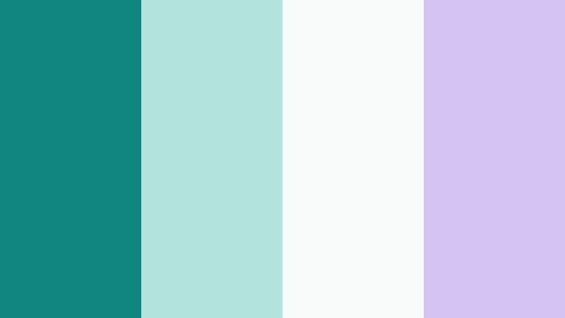 sea glass daydream aquatic jade color palette with hex codes