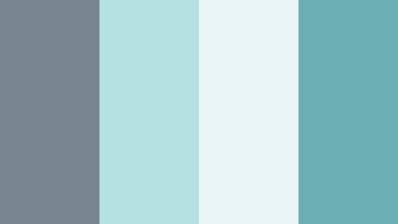sea glass drift cool ocean gray color palette with hex codes