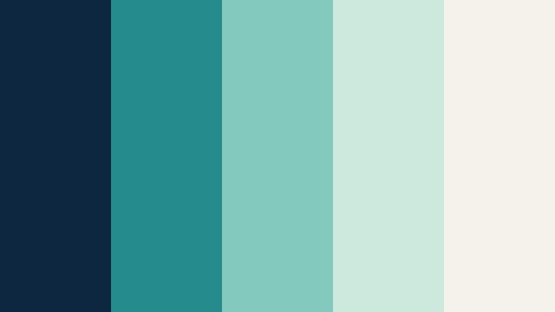 sea glass horizon navy and teal cloud platform color color palette with hex codes