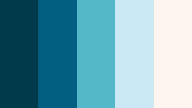 sea glass whispers deep ocean blue color palette with hex codes