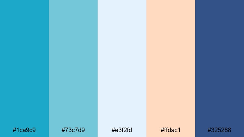 seabreeze storyboard pacific blue color palette with hex codes