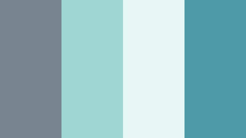 seafoam horizon cool ocean gray color palette with hex codes