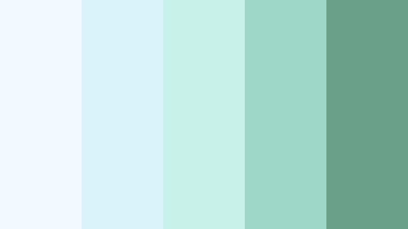 seafoam love story mint sage color palette with hex codes