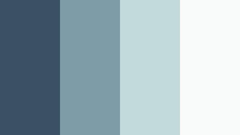 seaglass drift stormy blue color palette with hex codes