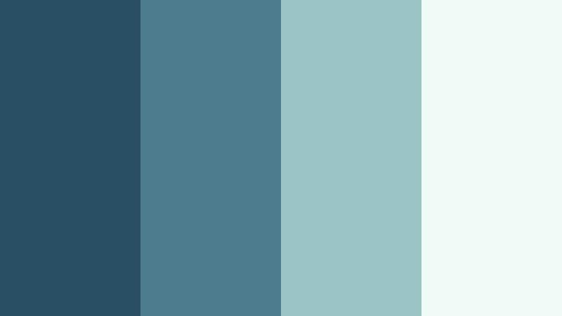 seaglass shoreline harbor blue color palette with hex codes