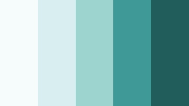 seaglass whisper teal galaxy teal color palette with hex codes
