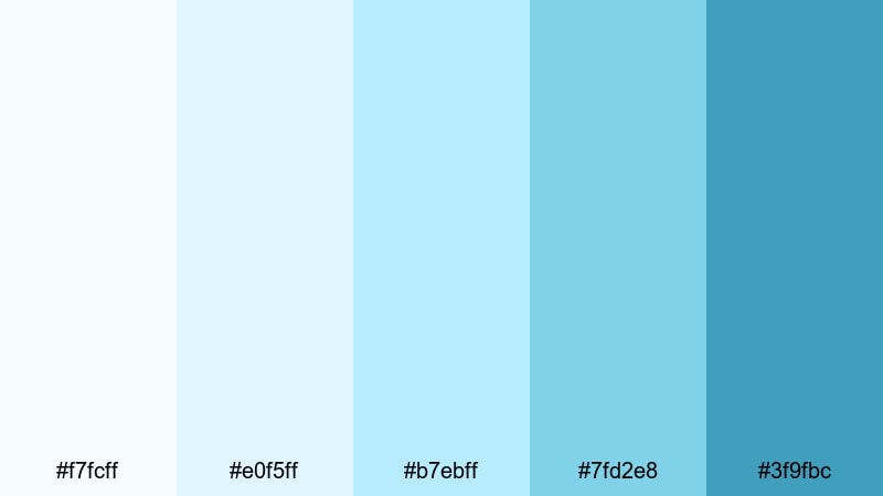 seasalt air serenity blue cyan color palette with hex codes