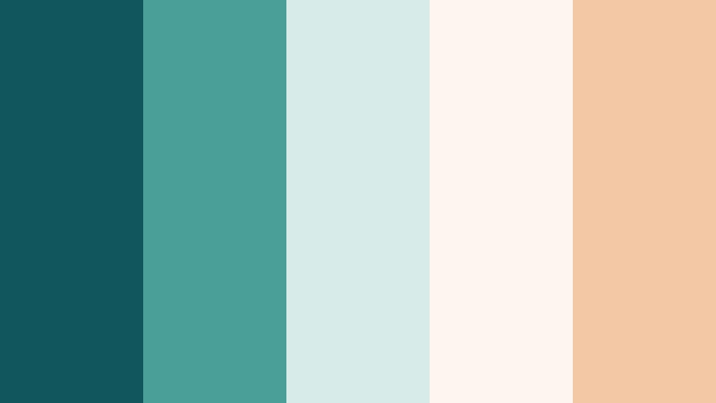 seashell letters home marine teal color palette with hex codes