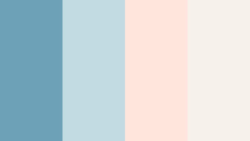 seashell letters moonstone blue color palette with hex codes