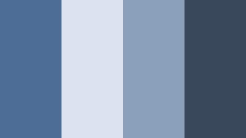 seaside workspace focus soft denim blue color palette with hex codes