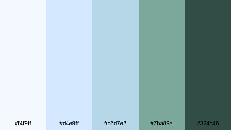 secret glade starlight fairy garden color palette with hex codes