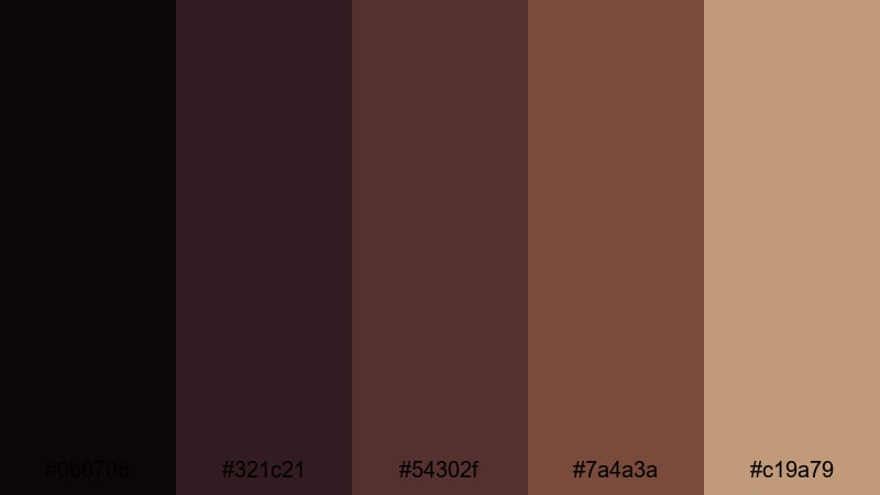 secret society cloakroom dark academia color palette with hex codes