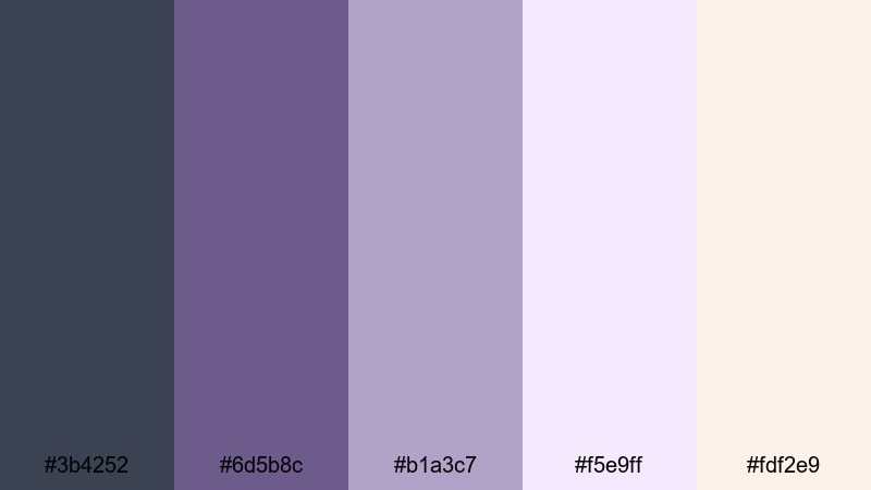 secret tower letters castle color palette with hex codes