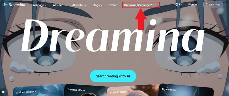 access seedance 2.5 through dreamina