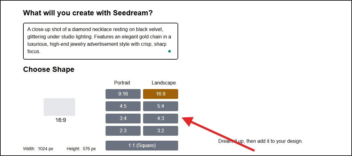 seeting aspect ratio