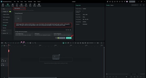 filmora toolbox ai interface