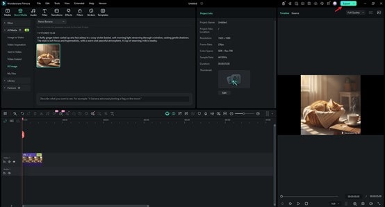filmora generate export workflow