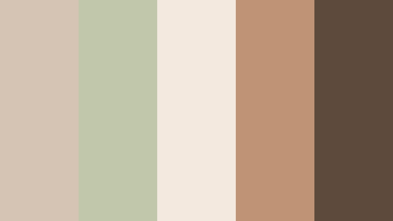 sentimental film frame sage beige color palette with hex codes