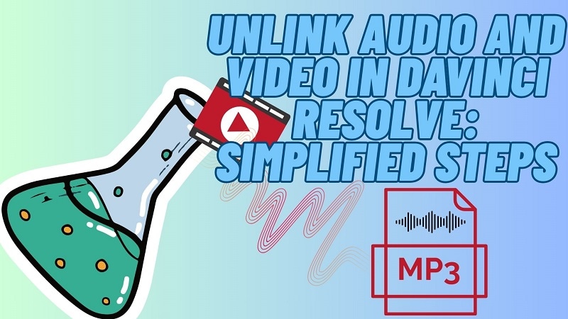 davinci resolve unlink audio from video