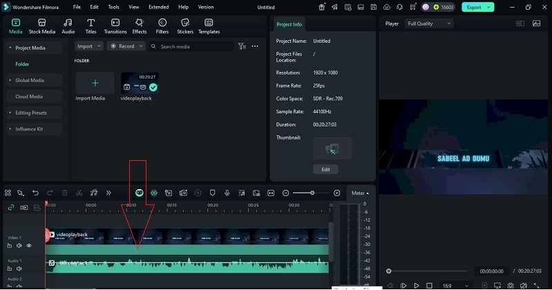 audio separated from video