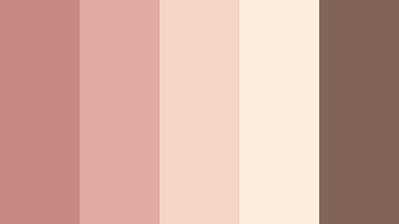 sepia blush memories faded rose color palette with hex codes