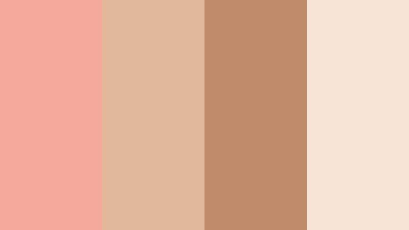 sepia coral story vintage coral pink color palette with hex codes