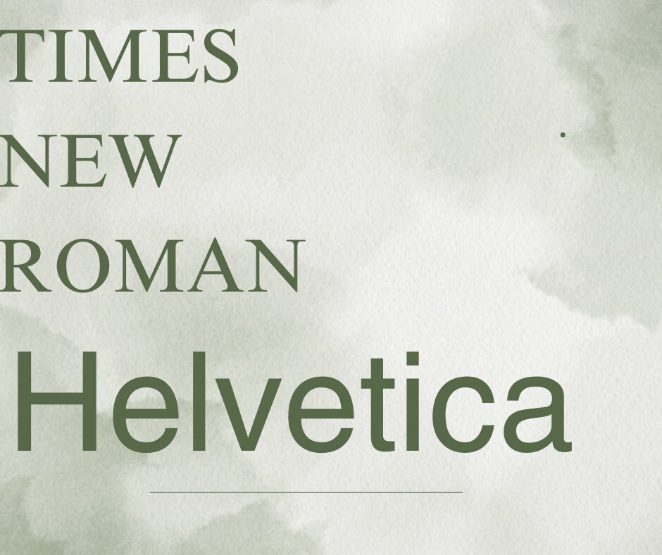 sans and serif combo