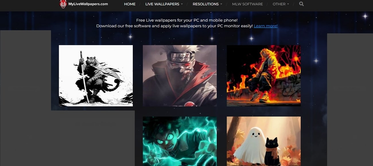mylivewallpapers tool live wallpapers online