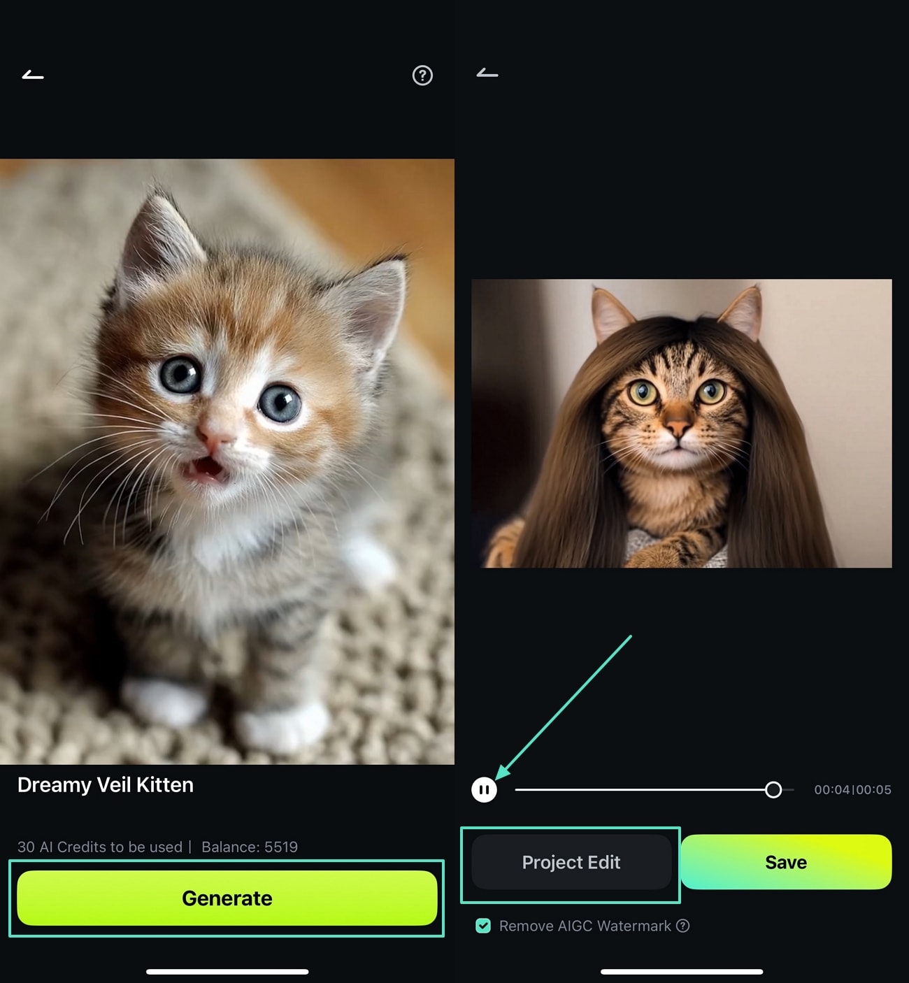 edit image to video results