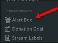 how to set up alerts on obs