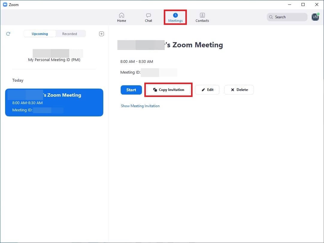 Zoom Meeting Upcoming meeting