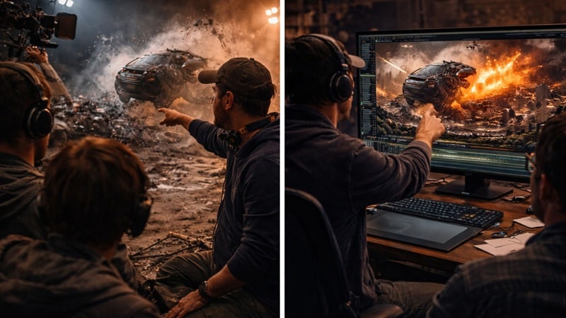 using sfx and vfx for film