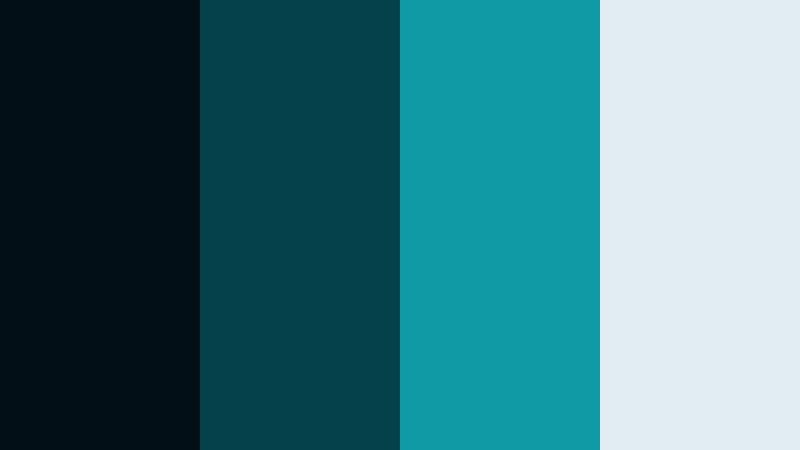 shadow studio teal dark scene cyan color palette with hex codes